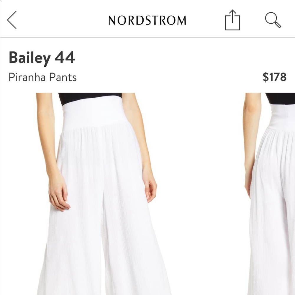 Beautiful gauzy white pants - NWOT - current